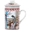 lachineuse - Tisaniere Tazza da tè infuso - Fiori di ciliegio | Principessa e ciliegio - filtro e coperchio - Multicolore - Altezza 14,5 cm - Idea regalo Asiatico