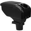 ZENVI Compatible with Toyota Yaris Braccioli Vitz Hatchback 2006-2011 | Stile Nero,Braccioli,Console Centrale Organizer Immagazzinaggio Scatola,Utilizzabile Per Autisti Supporto Gomito