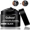 Gubuyi Crema Riparazione Pelle Nera,Balsamo Riparazione Pelle,Riparazione Della Pelle,Leather Restoration Cream Nero,Riparazione di Graffi e Crepe in Pelle,Riparazione per Seggiolini Auto,Divani,Scarpe,50g