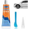 Gubuyi Silicone Nero per Auto,Silicone Alte Temperature | Sigillare Carrozzerie,Resistente alle alte e basse temperature, utilizzato per incollare e sigillare i finestrini delle auto