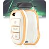 LELNOOS Cover Chiave Auto, Silicone Custodia Chiave Protettiva Copri Chiavi per Peugeot 208 308 508 2008 3008 5008 GT per Citroen C3 C4 C5 Grand Picasso Aircross Cactus DS3 DS4 Berlingo, Smart