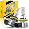 BMT xms Bombilla LED H11 H8 h16JP, 20000LM 300% de luminosidad, Mini formato 1:1, 6500K Bianco, paquete de 2