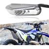 LOKLISUM Fanale Posteriore Moto, 12V 9 LED E-Approved Motorcycle Faro Posteriore Stop Running moto Universale per Moto ATV Dirt Bike Scooter.