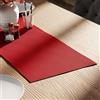 Encasa XO Runner da tavola Dimensioni 32x91 cm | Tessuto in tela di cotone | Tinta unita Profondo rosso intenso | Lavabile in lavatrice e resistente