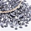 Wambere 100 pezzi di strass da cucire, pietre in acrilico con strass per cucire a mano, varie forme da 4-30 mm, strass piatti, per fai da te, artigianato, decorazione di abbigliamento, nail art