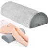 YOPOTIKA Cuscino in Memory Foam a Mezza Luna, Cuscino Ortopedico di Supporto per Letto Schiena Collo Gamba Ginocchio, Cuscino a Cuneo per Ginocchio Cuscino a Mezza Luna Cuscino per Elevazione Gambe