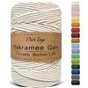 OurTop Corda Macramè, 4mm x 300m Filo Macrame Corda Macramè Filo Morbido Filato Macrame per Appendere La Parete, Fai Da Te, Artigianato, Lavori a Maglia, Lavori Decorativi(Natura)