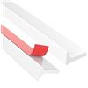alophoty 1M Barriera Doccia Ferma Acqua Silicone - alophoty Bordo Doccia Anti Acqua, Bianco, Facile da Installare e Tagliare, Resistente all'Acqua e al Calore