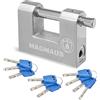 Magmaus® RTX/70 [Anti-Ruggine] Lucchetti da esterno [Alta sicurezza] [Acciaio inox] Resistenti per container, rimesse, cancelli, garage