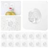 Juliyeh 20 ganci autoadesivi, trasparenti, impermeabili, resistenti, senza chiodi, per bagno, cucina, camera da letto, ufficio.