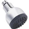 Katezon Soffione doccia ad alta pressione, 7,5 cm, anti-intasamento, anti-perdite, con giunto a sfera girevole regolabile in ottone (cromato)