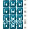 esmusssein Confezione da 12 supporti per batterie compatibili con Makita da 18 V, adatti per BL1860 BL1850 BL1840 BL1830 (con 20 viti, senza batteria)