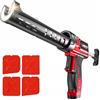 DELPHI Pressa Per Cartucce a 4x Batteria AA 330-600ml Pressa Per Cartucce Elettrica con LED in Silicone, Acrilico, Resina, Sigillatura Per Colla, Pistola Professionale Per Silicone