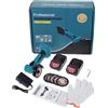 Mulcort Set di smerigliatrice angolare a batteria da 21 V con motore elettrico brushless a 19.000 giri/min, potenti strumenti per smerigliatrici angolari con 2 caricabatterie da 1300 mAh per taglio