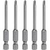 QUARKZMAN 5Pz #2 Punte Cacciavite Phillips PH2 1/4 Gambo Esagonale 2.56 (65mm) Lungo Acciaio S2 Magnetiche Inserti per Avvitatore per Cacciavite Elettrico Punte Trapano 0.157 (4mm) Asta