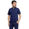 Polo Uomo Mezza Zip Casual T-Shirt Di Filo Elegante Maglia Mezza Manica VEQUE