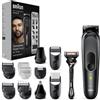 Braun REGOLA BARBA CAPELLI BRAUN SERIE 7 MGK7470 16 in 1 TUTTO IL CORPO UNISEX NUOVO