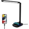 AIGOSTAR LAMPADA LED DA SCRIVANIA CON RICARICA WIRELESS QI E USB PER SMARTPHONE
