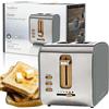 Nedis TOSTAPANE VINTAGE PROFESSIONALE SCONGELAMENTO SOFT TOUCH 900W GRIGIO NEDIS