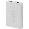 SBS POWERBANK POWER BANK 5000 MAH 2 USB RICARICA VELOCE LED STATO RICARICA NUOVO