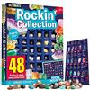 Dr. Daz (advanced gem collection) - Dr. Daz Gem Collection 48pcs Rock Mineral Kit For Kids With Educational Identification Sheet Crystal Quartz Gemstones, Pyrite Stones