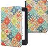kwmobile Custodia eReader Compatibile con Amazon Kindle Paperwhite Cover - eBook Reader Flip Case - rosso/verde/blu - Maioliche Portoghesi