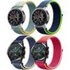 DMVEIMAL Cinturino Nylon Loop per Huawei Watch GT/Gt 2 46mm/per Samsung Galaxy Watch 3 45mm/Galaxy Watch 46 mm/Gear S3 Frontier,22mm Smartwatch Cinturini Sport per Amazfit Bip 5/Balance/Gtr Uomini Donne 4PCS