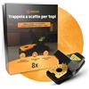 Panteer Trappole per topi a scatto - Set da 8 - Extra sensibili da 15 g - Forza di impatto 800 g - Incl. 1 paio di guanti - Trappola per topi riutilizzabile - Per casa, cantina e garage