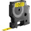 DYMO Nastro DYMO laminato nero su giallo S0720730 40918 9mm x 7m, standard D1