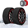 RobertAgor HHS CALZA NEVE OMOLOGATE ITALIA EN 16662-1 2 CALZE TESSILI PNEUMATICI AUTO TAGLIA M