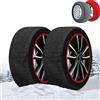 RobertAgor HHS CALZA NEVE OMOLOGATE ITALIA EN 16662-12 CALZE TESSILI PNEUMATICI AUTO TAGLIA XXL
