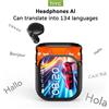 HTC [Tela Ultra HD] Auricolari HTC NE20 Bluetooth V6 TWS Cuffie wireless sportive Traduttore AI Auricolari In-Ear con riduzione del rumore Microfono
