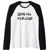 T-Shirt Gimme all Your Lovin, Love Best Friend Maglia con Maniche Raglan