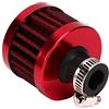 Fydun hinhill coperchio di lente faro e46 + 13mm / 0,5 pollici Mini filtro di aspirazione aria olio Valvola di s o del carter S o del carter Accessorio universale per auto(rosso)
