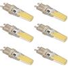Garosa 6Pcs 220V 9W G9 LED Lampadine Dimmerabili 500LM COB Lampada per la Casa Soffitto Paesaggio Lampadario Lampade(Cool White 6500k)