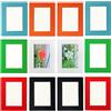YIYINOE 12 Pezzi Cornice Foto 9 X 13 cm,Multicolore,Cornici Di Cartone Con Una Membrana Plastica Ad Alta Trasparenza,Appendibile alla Parete,Spessore 2,5 mm