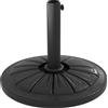 Outsunny Base per Ombrellone Rotonda Ø43cm da 13kg in Cemento per Pali da 38mm e 48mm, Nero|Aosom