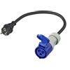 ProPlus Adattatore con spina Schuko e presa CEE 16A 230V ProPlus 373526 cavo 40cm