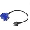 ProPlus Adattatore con spina Schuko per connettore CEE angolare + presa Schuko Proplus 373528 cavo 40cm