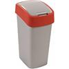 CURVER Cestino FLIP BIN 50 l argento/rosso