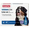 BEAPHAR Vermicon Line-On Dog L Krople Przeciw Pchłom i Kleszczom Duże Psy 3x4,5 ml