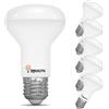 BHMAOYN LED-R63 E27 Lampadina 10W Bianca Calda 3000K,870LM Con Angolo Del Fascio 120°, Faretto Alogeno Di Ricambio E27 75W,AC230V,R63 Lampade LED Riflettore Per Faretti a Soffitto,Non Dimmerabili,Set di 6