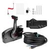 VEVOR Scatola telecomando fuoribordo compatibile con Mercury PT 2 tempi 881170A15, comando acceleratore per barca a montaggio laterale, con interruttore trim, cablaggio 8+4 pin
