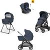Inglesina - Trio Aptica 2025 Con Seggiolino Auto Darwin Recline, Resort Blue Con Telaio Litio Black 2024