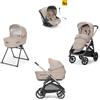 Inglesina - Trio Aptica 2025 Con Seggiolino Auto Darwin Recline, Pashmina Beige con telaio Palladio Black 2024