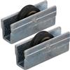 Amig - Rullo per finestra scorrevole - Set da 2 pezzi - Dimensioni 39 x 16 mm - Corpo metallico con cuscinetto a sfere - Progettato per finestre scorrevoli - Alluminio - Mod. COR21