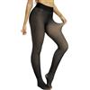 Collant invernali caldi donna calze termiche isolate effetto trasparente Leggings in pile per donna Push Up va alta collant pelosi / Ghette