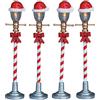 Lemax santa hat street lamp, set of 4, b/o (4.5v)