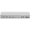 Prokord PK-5KDLC100M/SM replicatore di porte e docking station per laptop Cablato USB 3.2 Gen 1 [3.1 1] Type-A + Type-C Argento (Prokord Workplace Metal Dockingstation) [PK-5KDLC100M/SM]