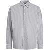 JACK & JONES Jorbill Oversized Shirt LS Cbo Camicia, Blu Polvere, M Uomo